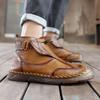 Mens Denim Boots High Quality Casual Leather Ankle Boots Comfortable Outdoor Hking Sneakers Designer Luxury Handmade Men Shoes