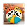 Vintage Metal Pool Sign Wall Art Garden Decor