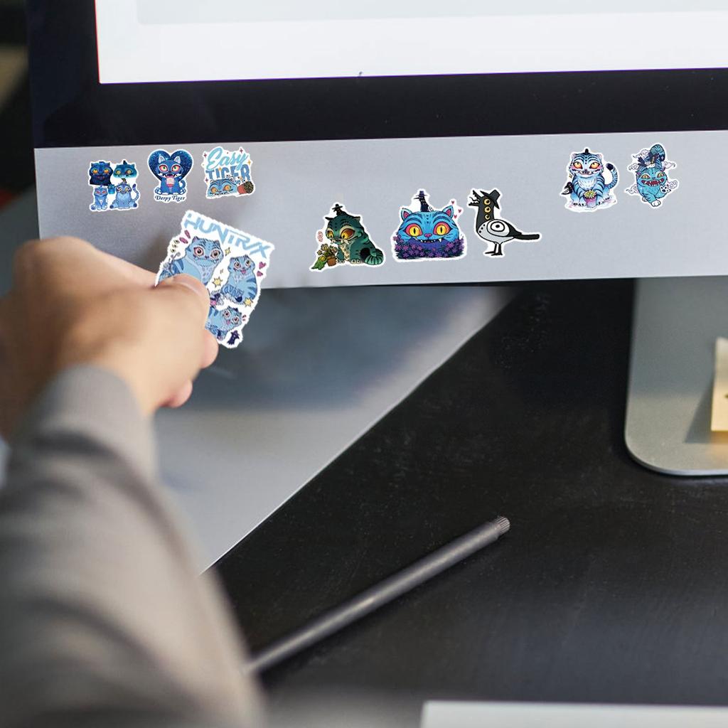 56 Blue Movie Waterproof Laptop Stickers