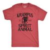Krampus Is My Spirit Animal T-Shirt, Funny Spooky Christmas Shirt, Holiday Tee