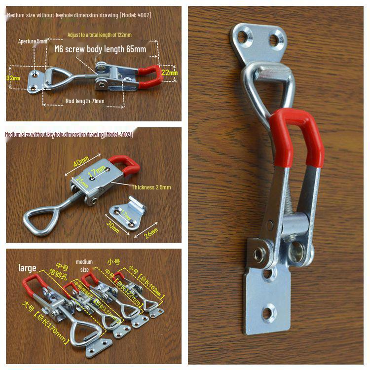 304 Stainless Steel Adjustable Toggle Latch Clamp