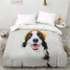 Top 3D Animal Lie Down Dog Pet Bedding Set Duvet Cover Bedroom Comforter Covers Single Twin King Size Quilt Cover Home Textile