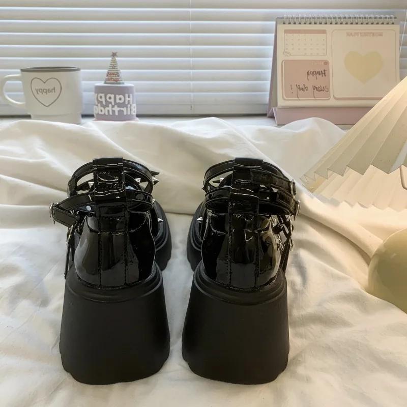 Fashion Ladies Shoes Buckle Strap Women's High Heels New Butterfly-knot The Chain Dress Metal Decoration Platform Heels