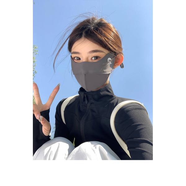 2026 New Ice Silk UV Protection Face Mask, Seamless Wraparound, Eye-Covering Breathable for Women Cycling Sports Outdoor