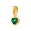 CARLIDANA Valentine's Day Gift Jewelry Shining Zircon Heart Love Charms 18K Gold Plated Titanium Steel Pendant For DIY Jewelry