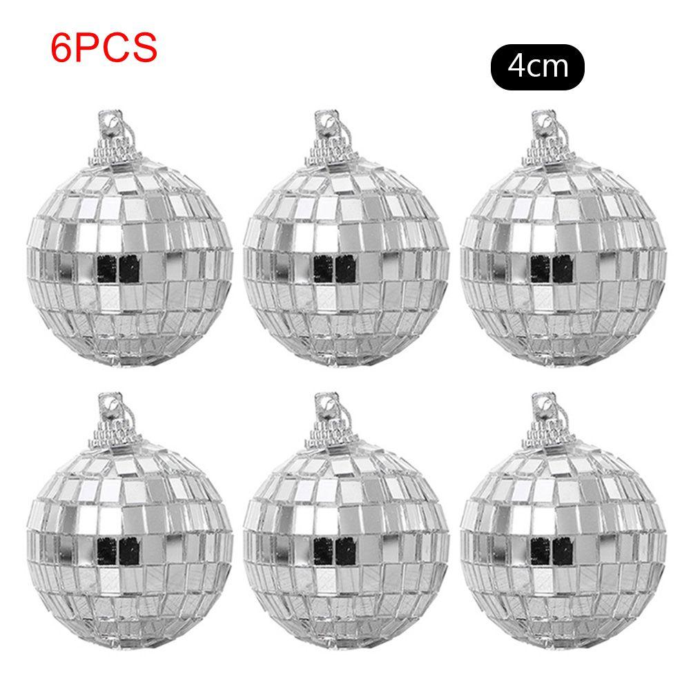 

8/4cm Mirror Balls Party Shining Ball Mirror Christmas Laser Reflective Glass Ball Disco Tree Home Decoration Ornaments Faceted