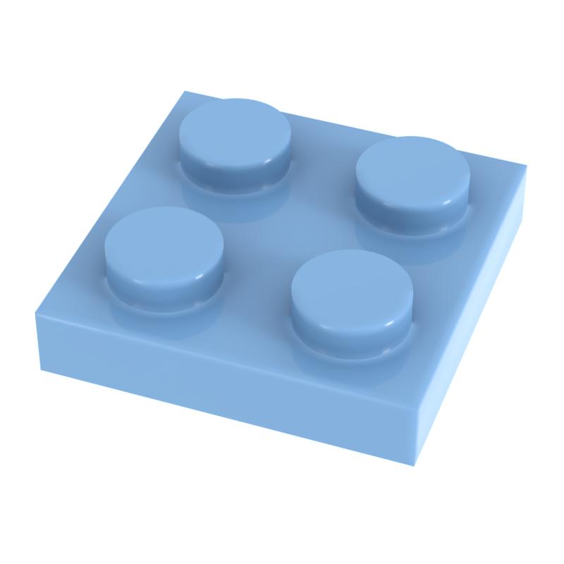 [Funbrick] 50pcs Plate 2x2 3022 Compatible with Famous Brand Building Block Classic Building Blcok Toys MOC DIY