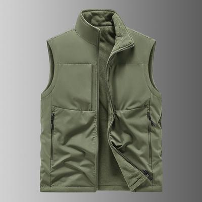 Double-sided Casual Versatile Vest Men's Outdoor Warm Jacket Vest Vest Men's