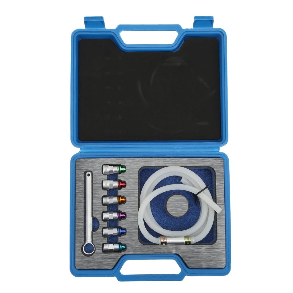 [JP] Brake Bleeder Wrench Kit, Metal Rubber, 7-12mm, No. 6, 1 Drain Hose, for Cars, SUVs, Light Trucks, and Motorcycles