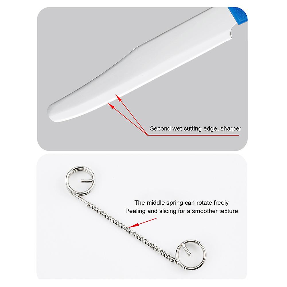 Fruit Cutter with Peeling Function Lightweight Shapen Kitchen Fruit Slicing Tool for Potato