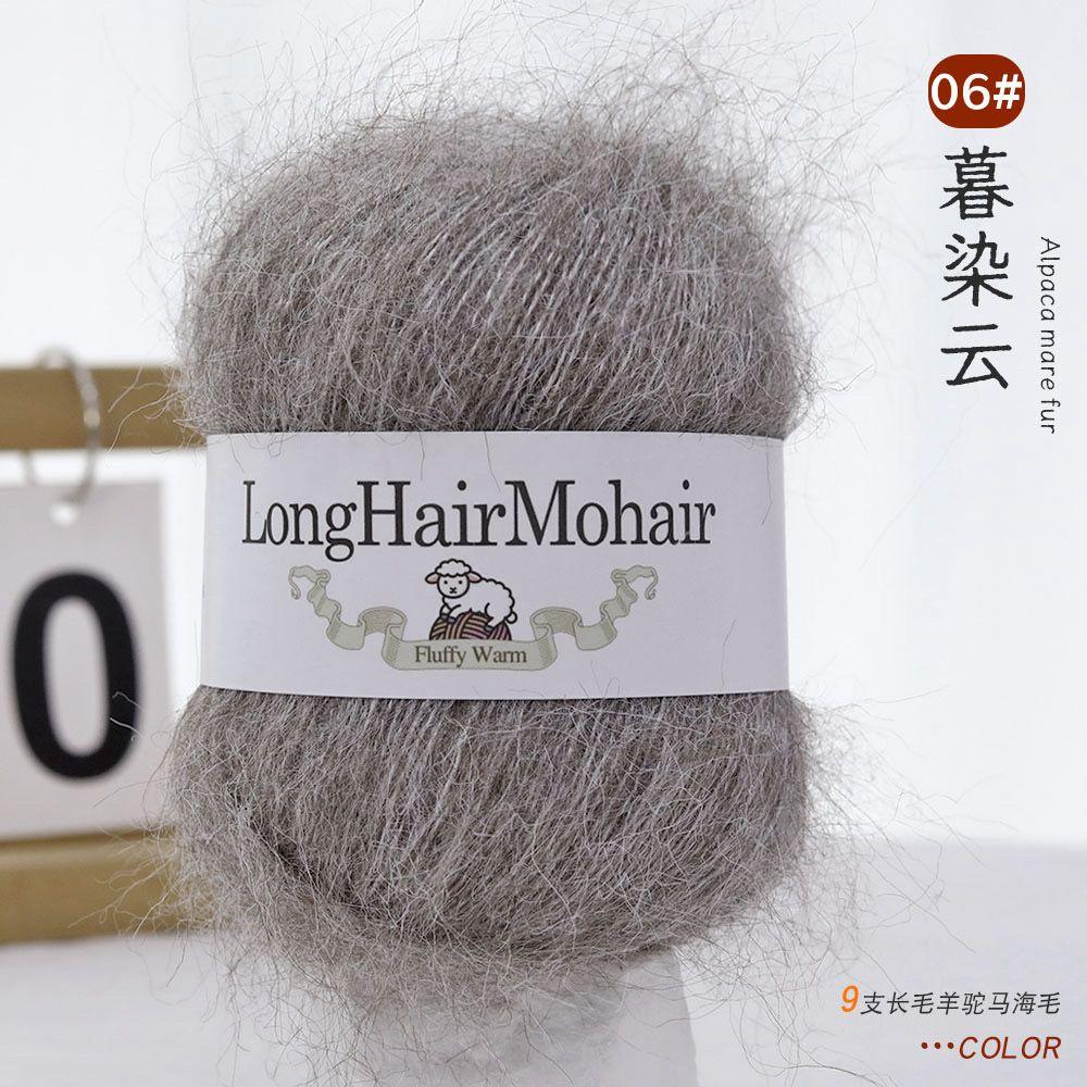 4 pièces/100g/set Fil Mohair Alpaga Pulls Tricotés Main Chapeaux Écharpes Châles Gants Chaussettes DIY Fil Doux Confortable Respectueux de la Peau