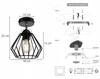 LOFT CEILING LAMP EDISON RETRO LED WALL LAMP