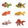 12pieces Plastic Goldfish Aquariums Ornaments DIY Mini Artificial Hand Painted Adult Collection Model Fish Tank Toy