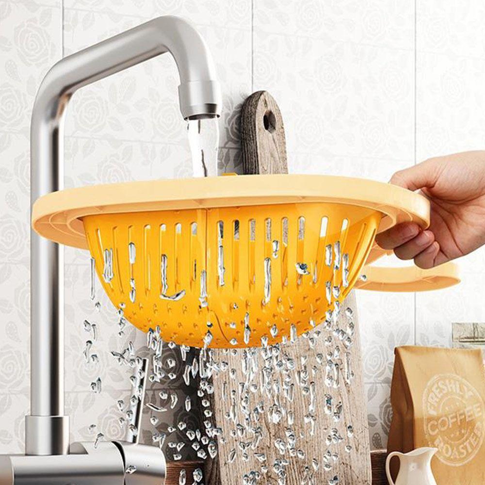 Press Dumping Waste Sink Hanging Drain Basket Separate Anti-leak Detachable Openable Bottom Cover Kitchen Sink Filter Strainer