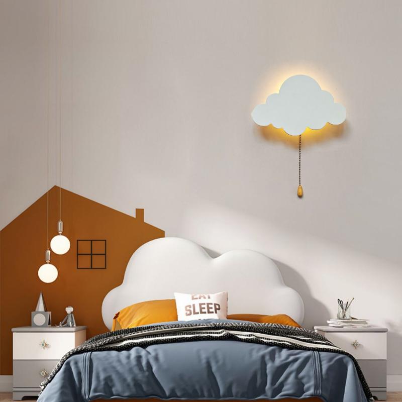 Wolkenlicht - Schwebende Wolken-Wandleuchten für Kinderzimmer & Babyzimmer | Batteriebetriebene Hängende Nachtlichter