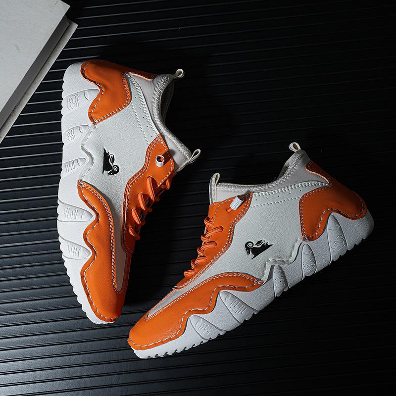 Fashion New 2025 Fashion Design Ankle Boots Madam Outdoor Casual Leather Shoes Breathable Comfortable Autumn Hot Selling Flat Sneakers