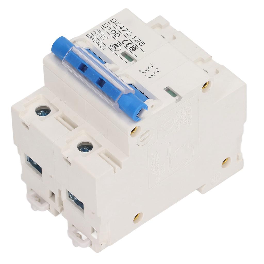 DC Circuit Breaker 2P DZ47Z 125 100A DIN Rail Miniature Circuit Breaker for Solar PV System 1000V