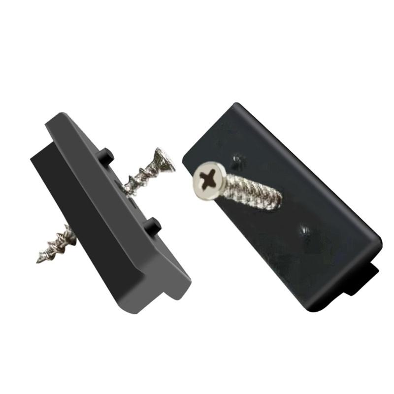 100pcs Decking Clip 6mm Plastic Fastening Set for Composite Deck Boards With Hide T Clip and Sturdy Plastic Screws