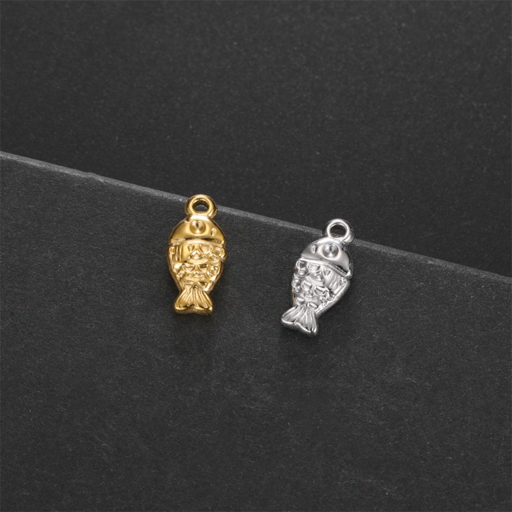My Shape 5 Pcs Conch Starfish Coral Shell Charms Necklace Bracelet Summer Beach Stainless Steel Pendants for DIY Jewelry Making