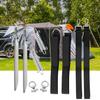 RV Tent Windproof Fixed Set Windproof Tent Line + Tent  Fixing Clips For Outdoor Camping Tents Sun Shades RV Awnings And Hiking