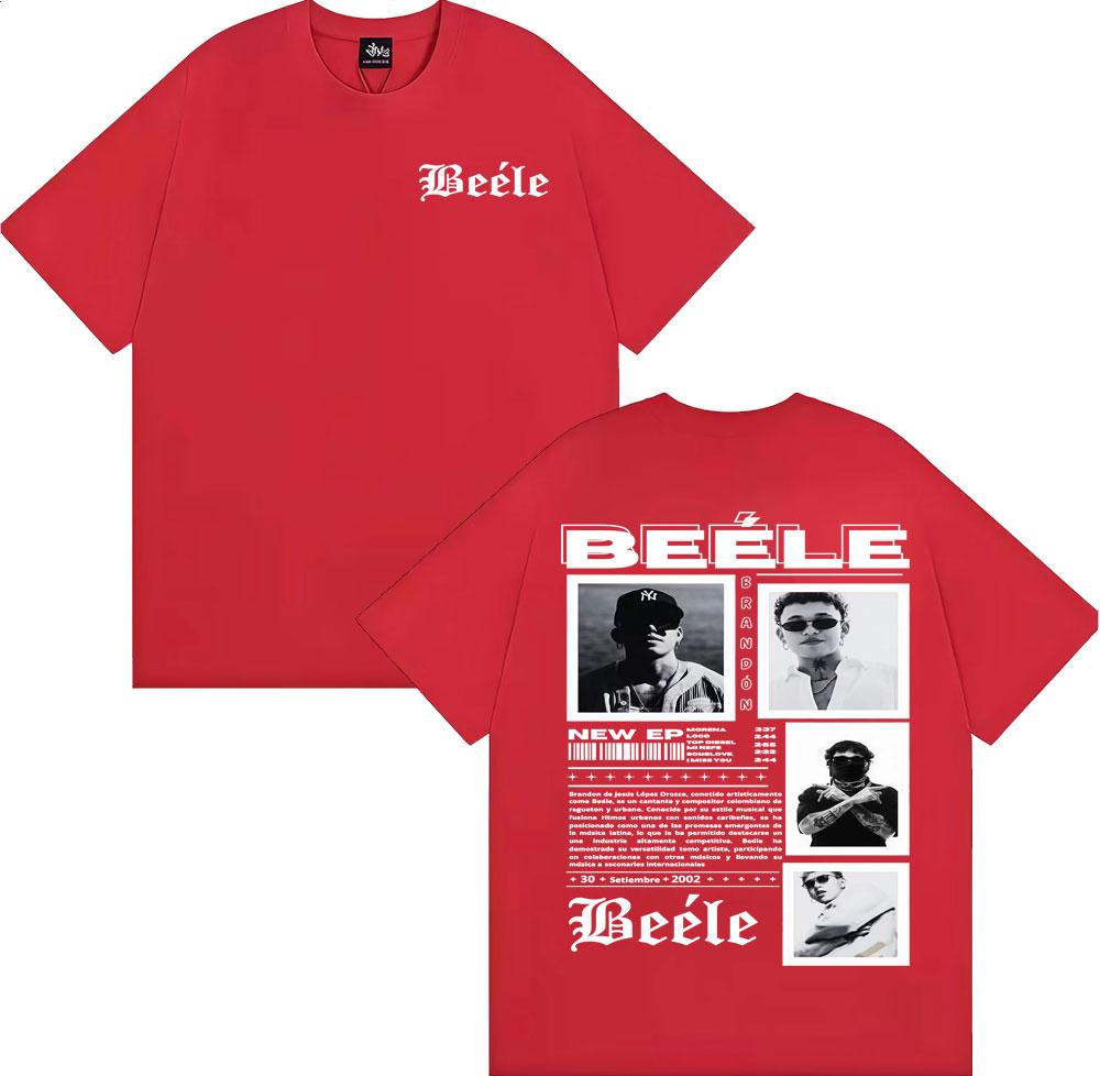 Rapper BEELE Brandon Album Tour 2025 Graphic T Shirt for Men Fashion Hip Hop Vintage T Shirts Summer Tops Casual Comfort Tshirt