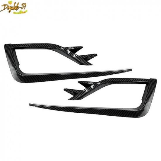 Carbon fiber For VW Golf MK7.5 2017- Fog Light Lamp Cover Bumper Grille Trim