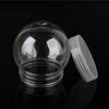 10Pcs 140ml Round Plastic Can Bulb Type Transparent Can Crystal Mud Plastic Can Plastic Bottle