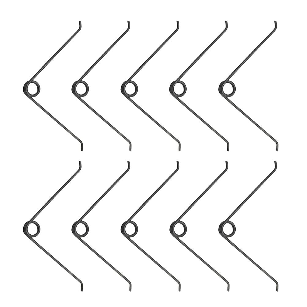 

10 шт. пружин V-образной формы для замены ручных секаторов, садовых ножниц для обрезки деревьев, стальной детали для обрезки чёрный