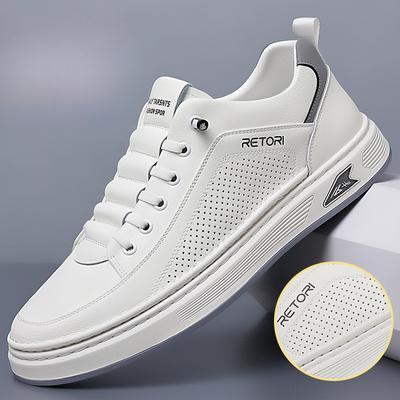 New Summer Men's White Shoes Breathable Board Shoes Men's Fashionable Versatile Shoes Trendy Casual Shoes Men's Shoes