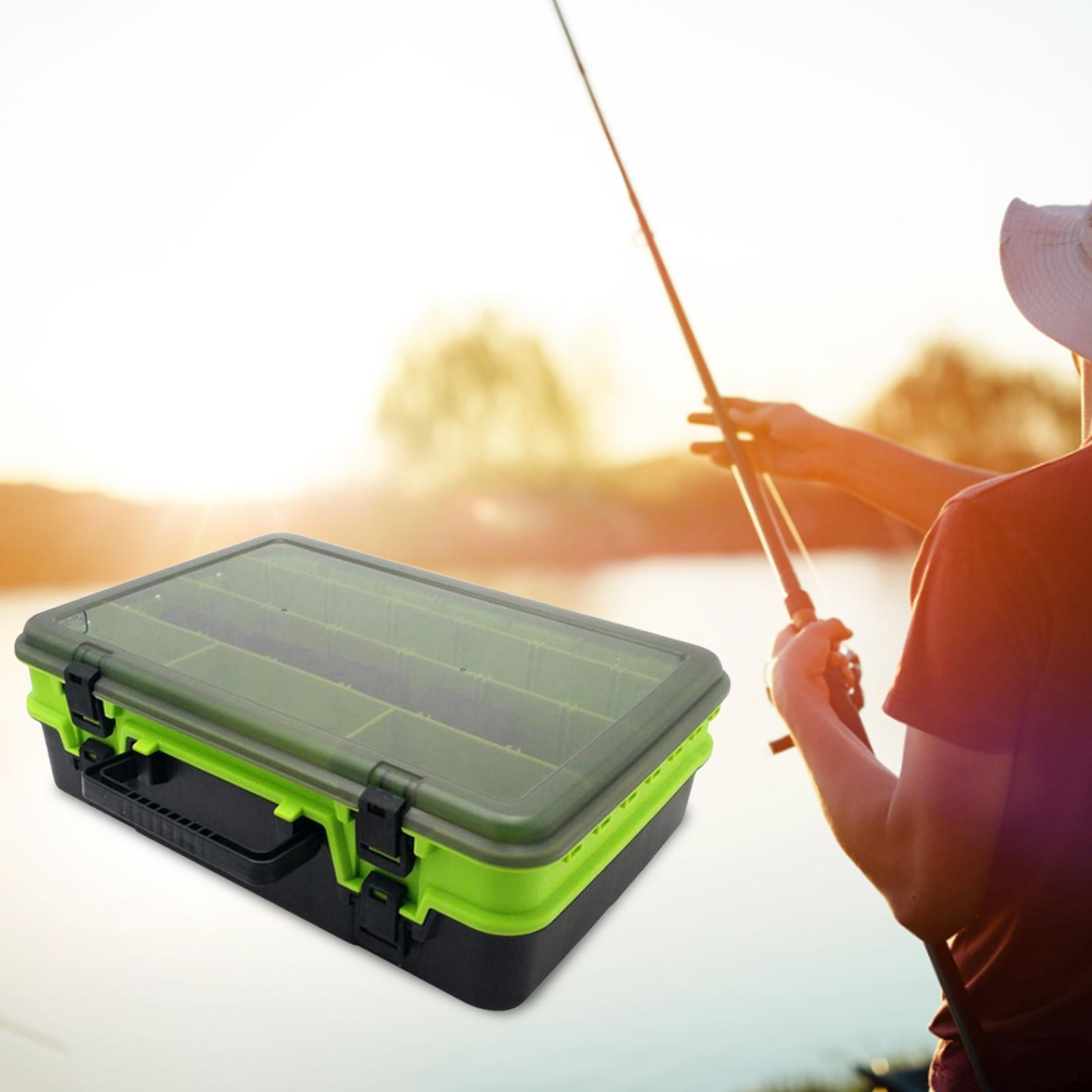 

Слой с регулируемыми разделителями, контейнер для сережек, коробка 84x4,92 дюйма для крючков для воды для форели зелёный