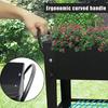 Raised Garden Planter Beds with Wheels Legs Large Planters Box for Indoor Outdoor Plants Metal Galvanized Elevated Rectangle He