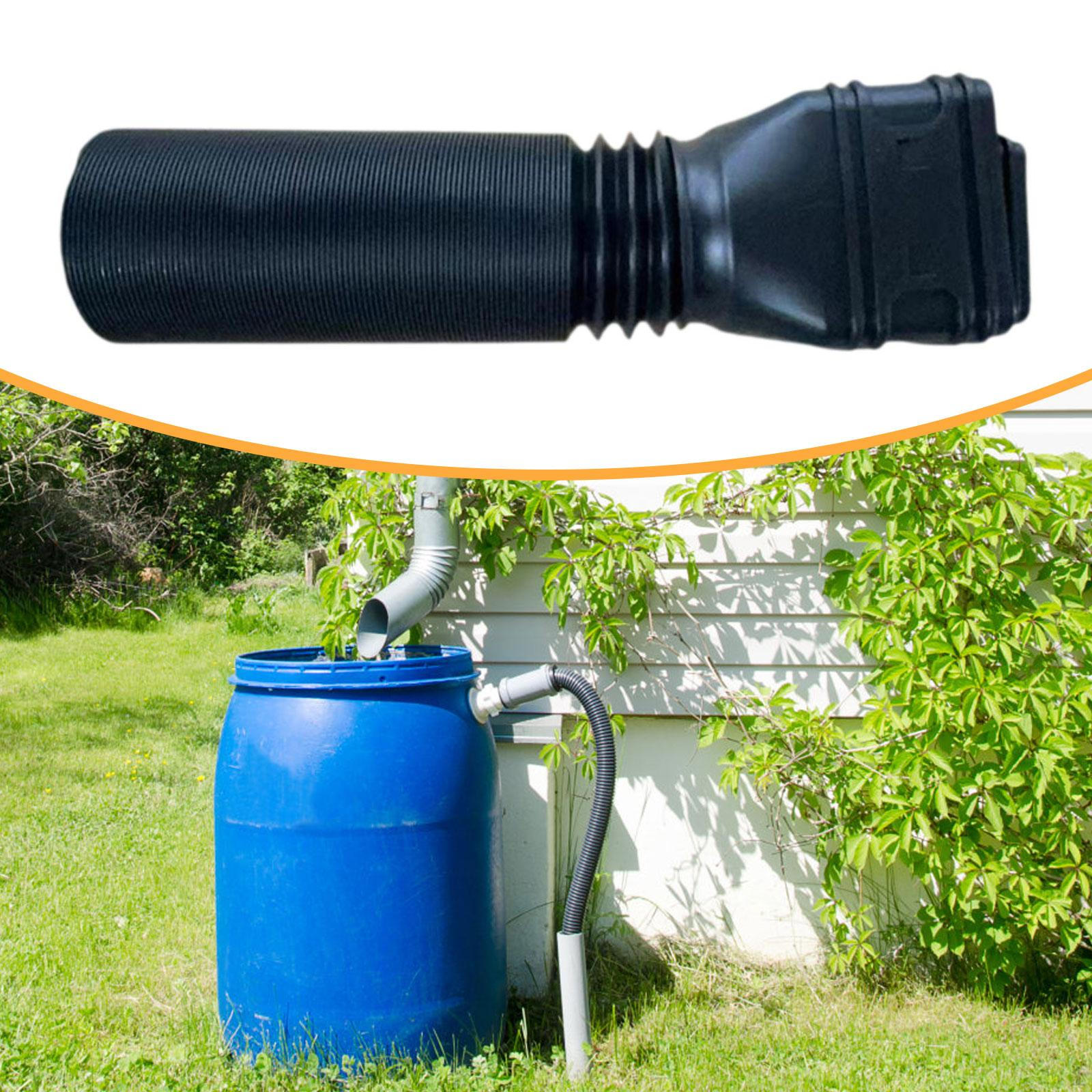 Down Extention Spout Drain Extension Hose Downspout for Rainwater Drainage чёрный