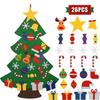 DIY Felt Christmas Tree with Detachable Ornaments Interactive Holiday Activity for Kids to Develop Motor Skills Wall Hanging Decor for Bedroom