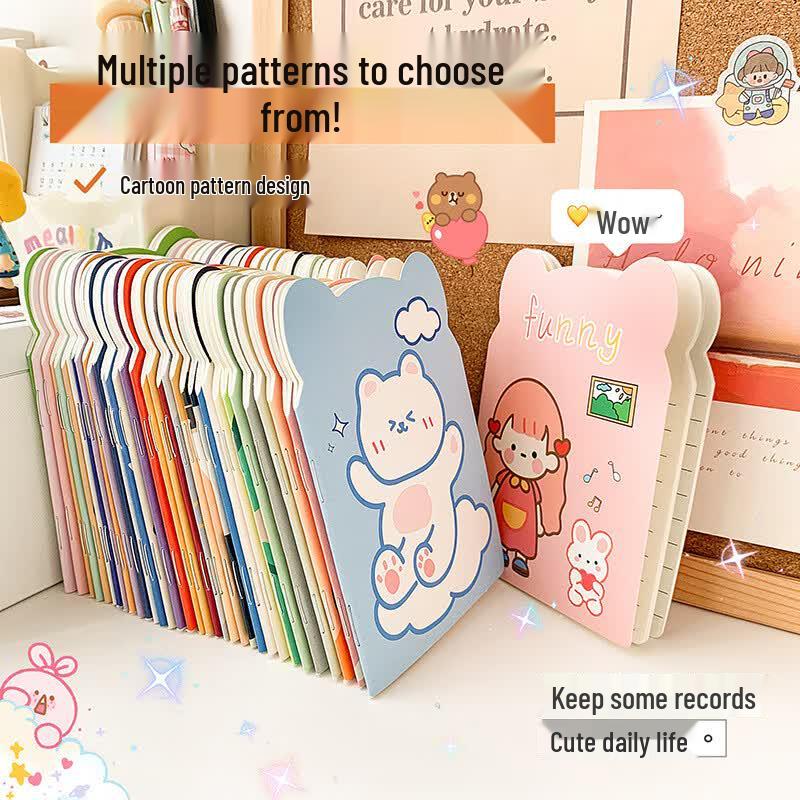 Cute Cartoon Irregular Mini Notebook Set