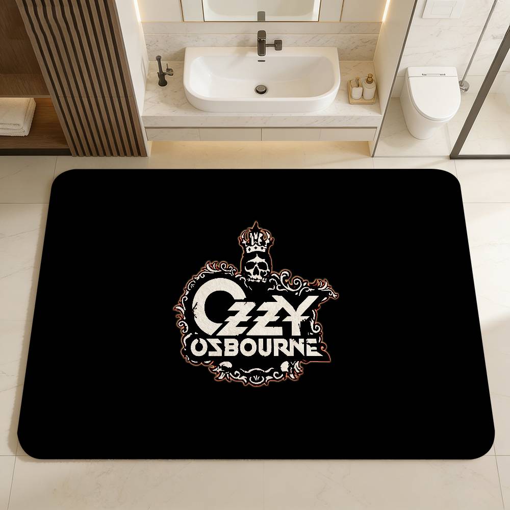 Rock O-OzzyS Osbourne Band Room Mats Cheaper Anti-slip Modern Living Room Balcony Printed Welcome Rug