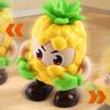 Yousheng Electric Dancing Toy with LED Light Music Recording Pineapple Elephant French Fries Red Fruit Walking Toy Toddlers Tummy Time Crawling Toy