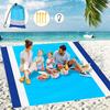 Oversized Beach Towel Mat Sand Free Beach Wind Proof Waterproof Picnic Blankets Beach Mat Oversized Pocket Picnic 4 Anchor