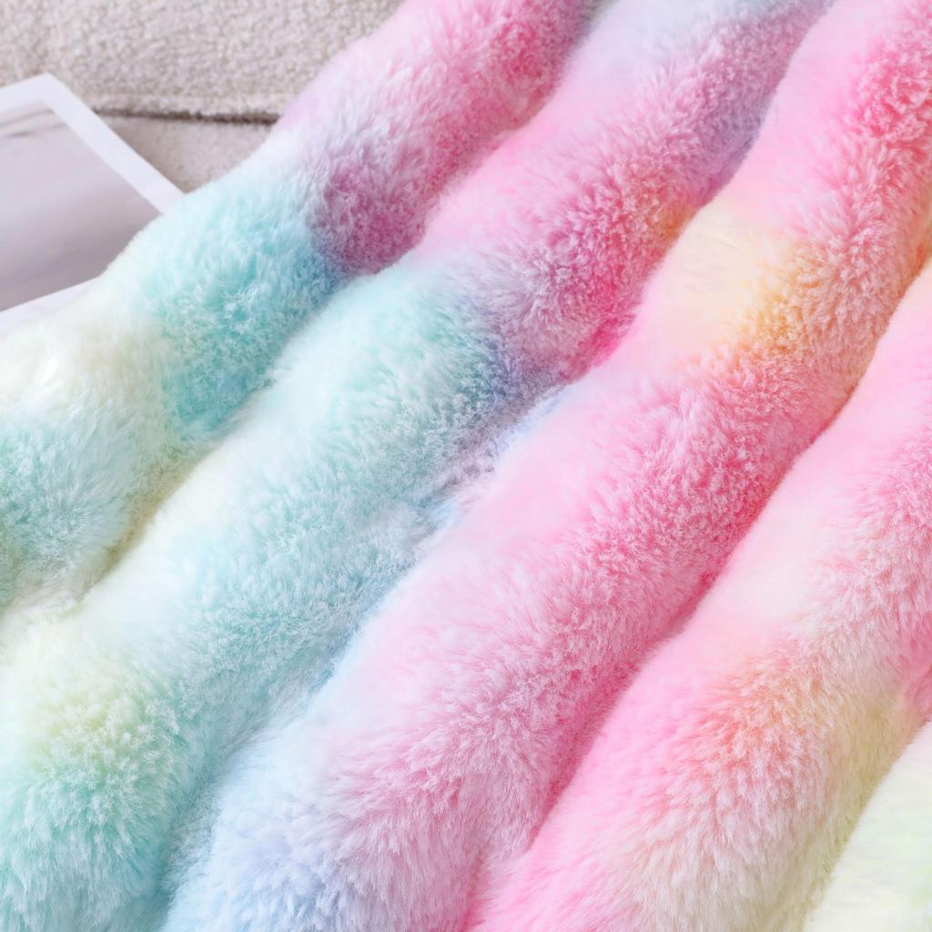 Thickened Warm Tie Dyed Blanket