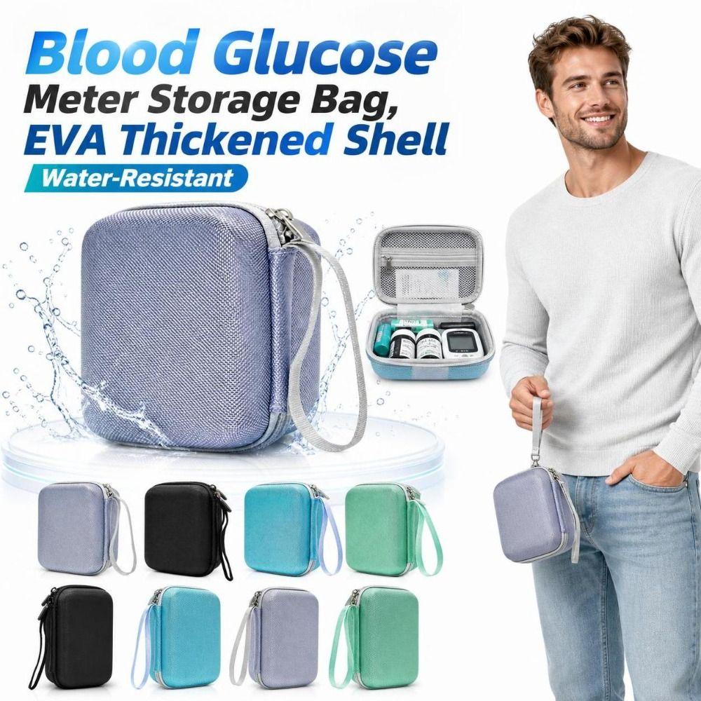Pressure-resistant Blood Glucose Meter Storage Bag Waterproof Medicine Box