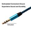 Multi-color Nylon Aux Cable Audio 3.5mm Plug Aux Audio Cable Line Cord For Speakers Cards CD MP3 Players Audio Cables 1 Meter