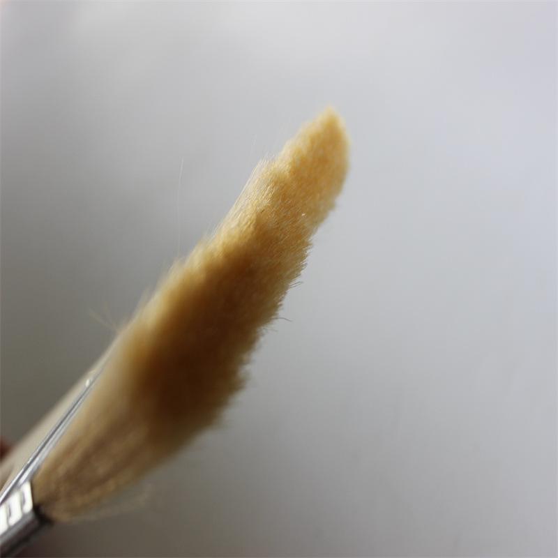 Soft Bristle Wool Brush with Wooden Handle - Hand-Selected, Non-Shedding, Ideal for Latex Paint