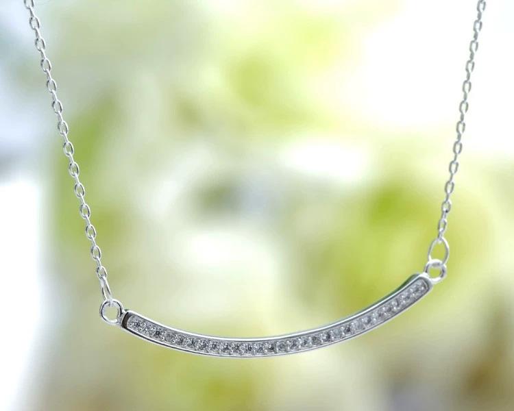 FY-PL020 S925 Sterling Silver Necklace for Women Short Style Korean Fashion Layered Necklace Sterling Silver Jewelry