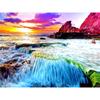 5D Diy Waterfall Diamond Painting Kit Celá kulatá vrtačka Krajina Diamantové vyšívání Mozaika Umělecké křížové stehy Domácí dekorace