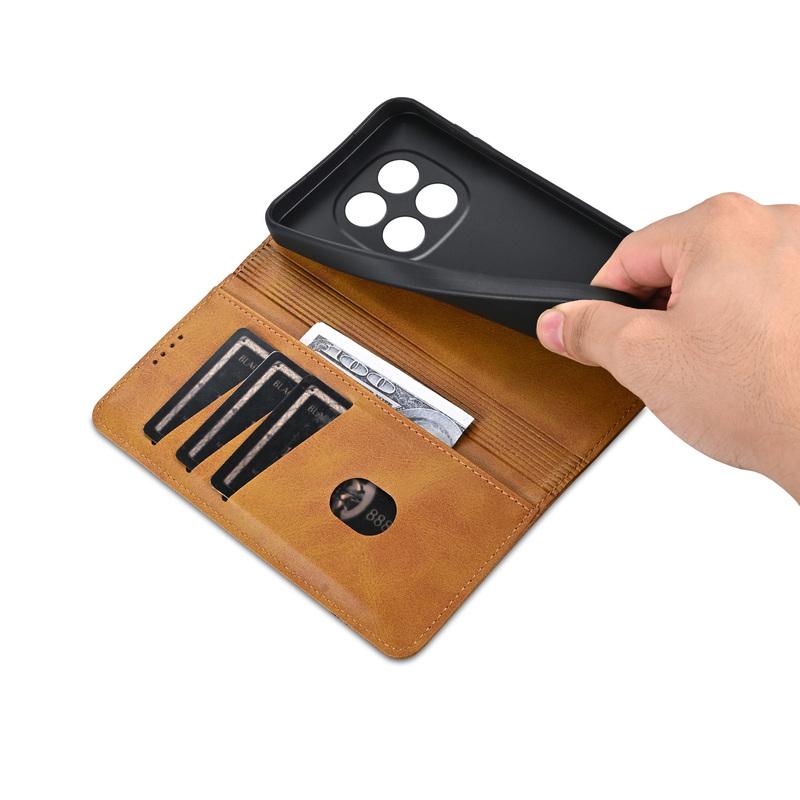 Husă Telefon din Piele Magnetică Flip de Lux Pentru Mi Redmi Note 15 14 13 12 Pro Plus 15C 14C 13C 12C Sloturi pentru Carduri Portofel Geantă Copertă Carte