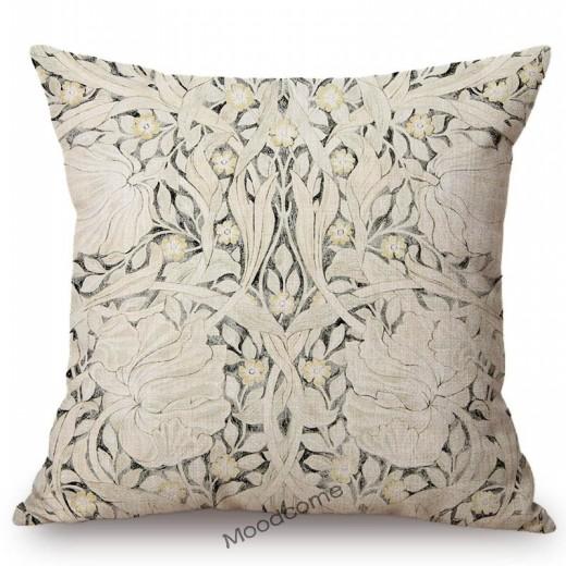 Klassisk Morris Blomster Blomstermønster Pimpernel Rød Gul Rosa Blå Hjem Dekorativ Kunst Sofa Putetrekk Lin Putetrekk