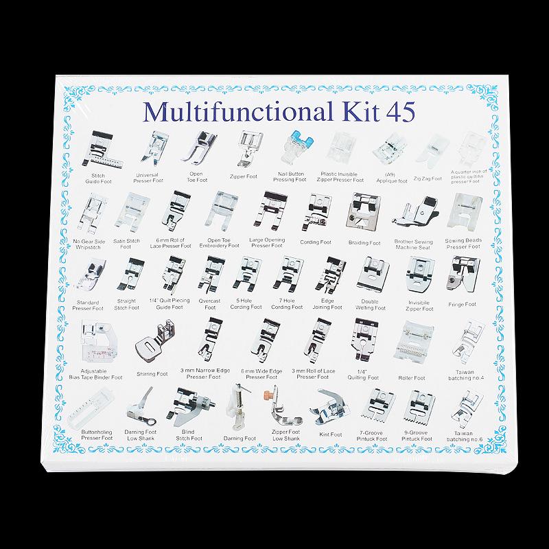 Multifunctional Sewing Machine Presser Foot Set: 32, 42, 48, 52, 62, 72 Pcs