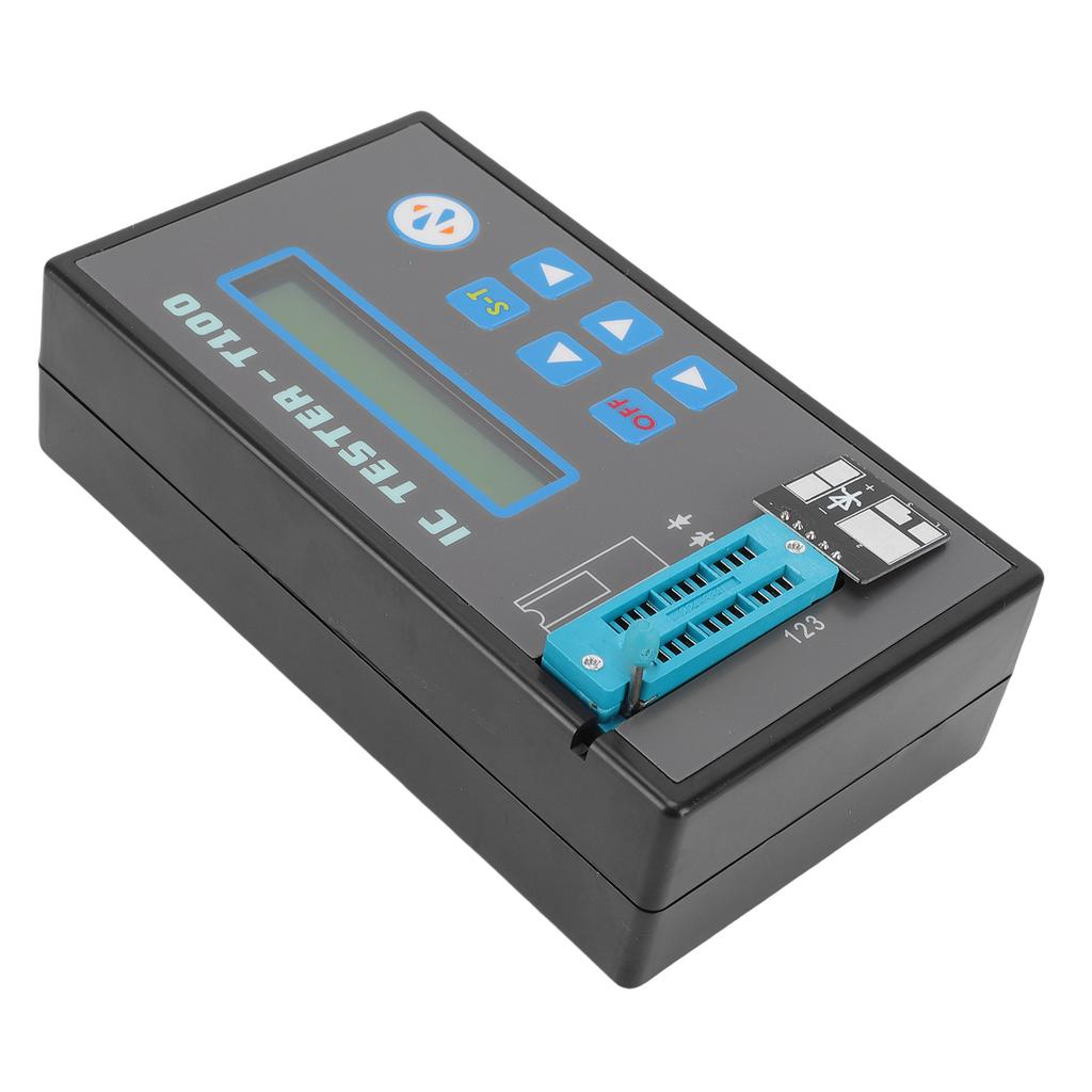 Integrated Circuit Tester LED Multifunctional Triode Diode IC Transistor Meter with 2 Terminal for Microelectronics