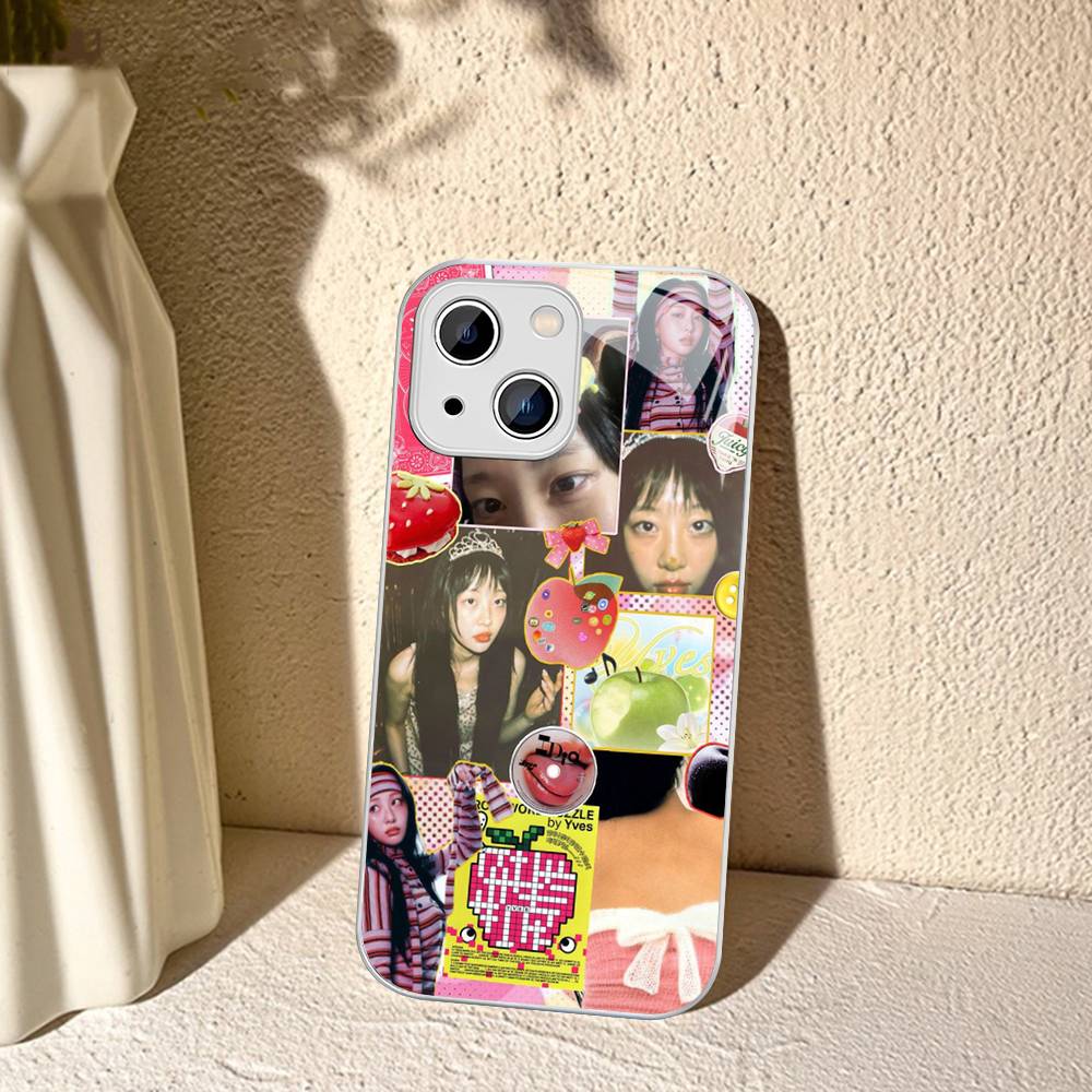 Popular K-pop Group L-Loona Y-Yves For IPhone 14 13 12 Mini 11 Pro XS Max X XR 14 Plus Tempered Glass Cover