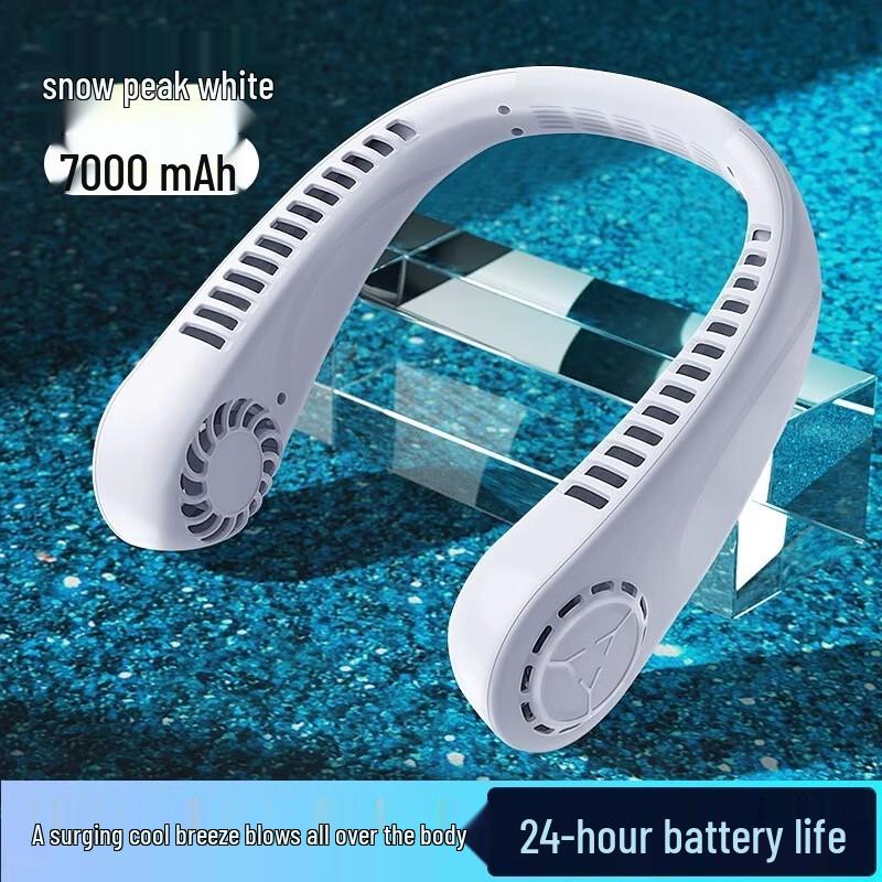 CHUGOUXIANG Portable Neck Cooling Fan CN plug (adapter included)
