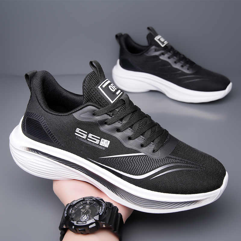 Fashion Round Tip Perforated Men Sneakers Orange Shoes High Quality Flat Flat Sports Models Luxery Zapatiilas Special Offers Tenis